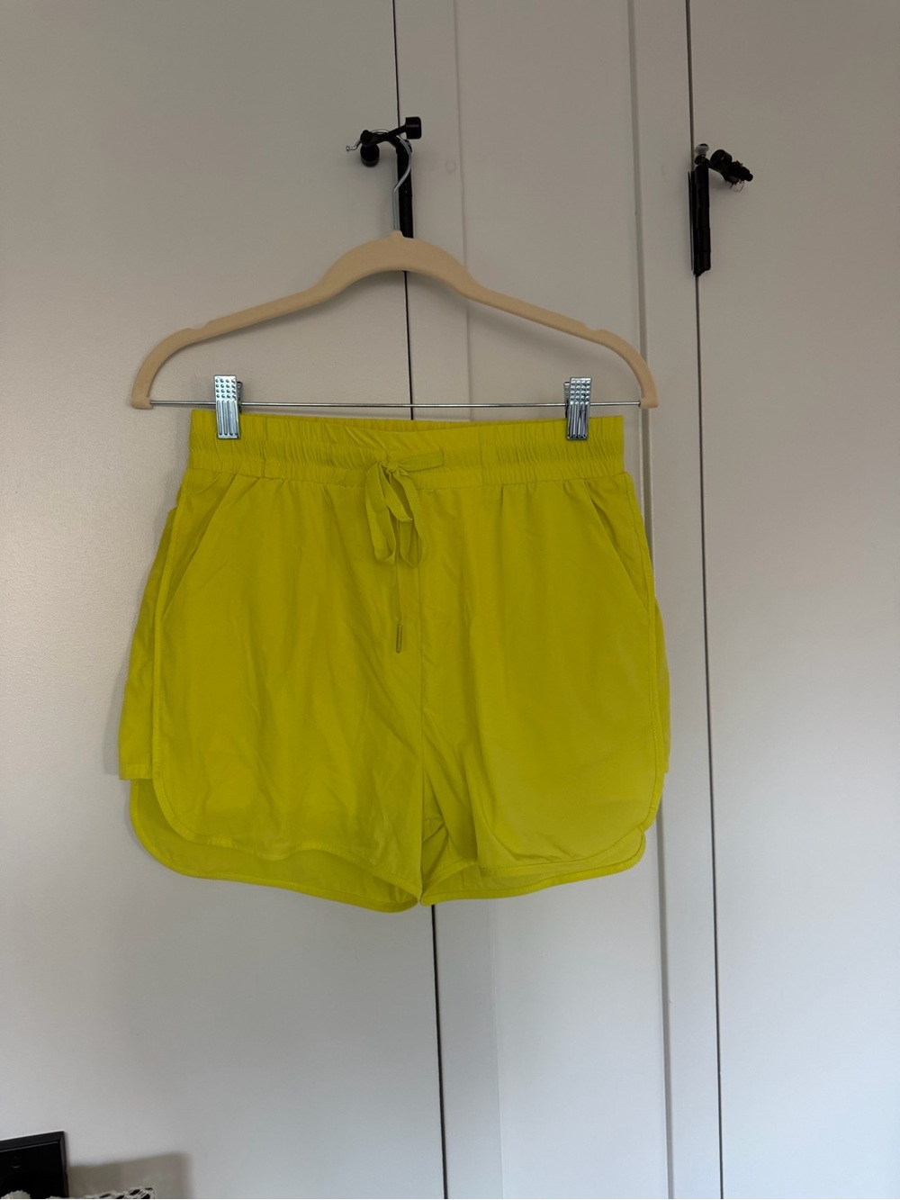 BuffBunny Neon Yellow Athletic Drawstring Shorts
